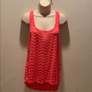Jenni, Razor Back Hot Pink Tank